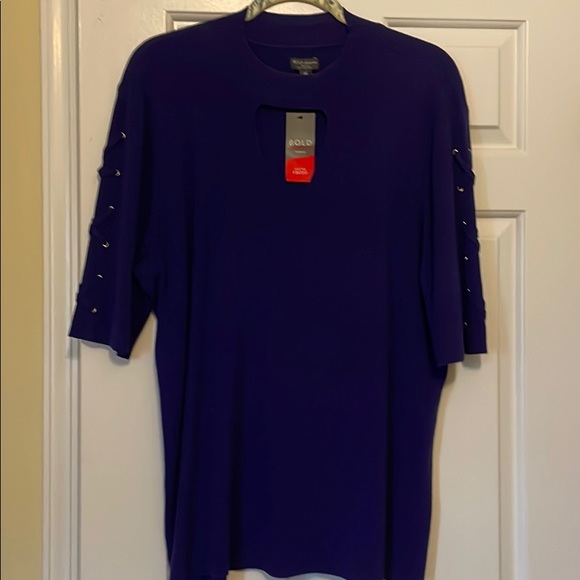 BOLD elements Sweaters - Purple elbow length sweater